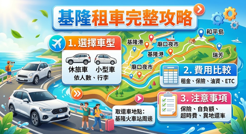 基隆租車怎麼選?價格、車型、取還車與注意事項完整攻略